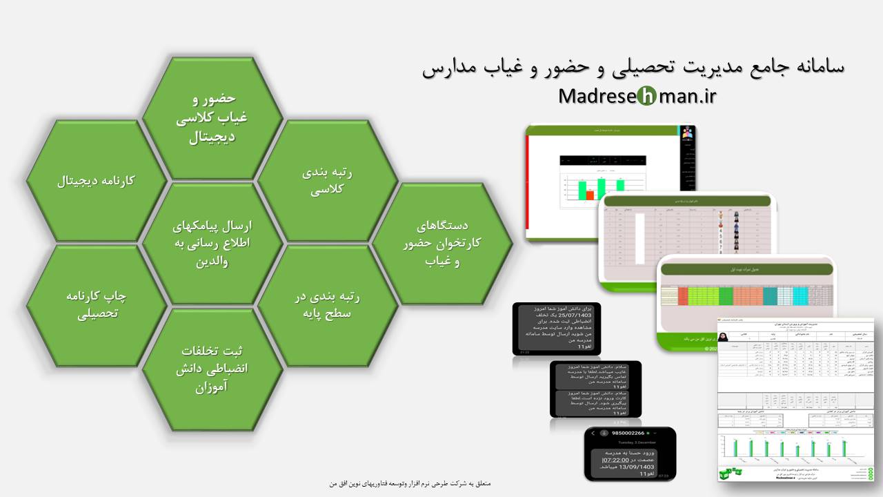 سامانه مدیریت تحصیلی مدرسه من